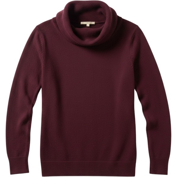 LOFT Sweaters - LOFT Womens Burgundy Cowl Neck Sweater Small Knitwear Winter Outdoor Casual Soft